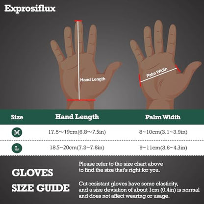 2-Pair Cut Resistant Work Gloves EN388 Level 5 - High Performance Protection, Food Safe & Machine Washable for Butcher, Kitchen, Woodworking, Light Handling & Packaging, Gray, Large - size: Large