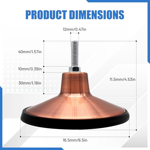 4X Large Pool Table Leg Levelers Leveling Table Height Raisers Feet Heavy Duty Without Damaging Flooring Replacement for Game Table