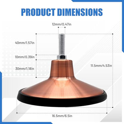 4X Large Pool Table Leg Levelers Leveling Table Height Raisers Feet Heavy Duty Without Damaging Flooring Replacement for Game Table