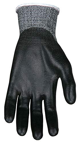 MCR Safety 92723PUM Cut Pro 13 Gauge HyperMax Work Glove, Cut Protection Glove, Polyurethane Coated Palm & Fingertips, Medium