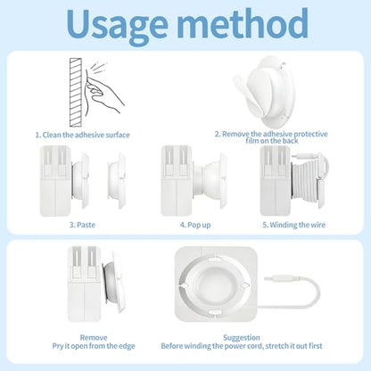 3-Pack Silicone Foldable Charger Cord Organizer – Collapsible Cable Winder & Appliance Cord Holder Compatible with MacBook, PC, USB-C Chargers, and Adapters, Cruise Travel Essentials 2025 (White)