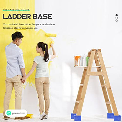 Balacoo Non-Slip Ladder Feet Mats Ladder Pad Covers for Stairs in Rubber for Home Industrial Use