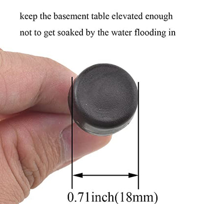 20pcs Nail on Furniture Glides 0.71 Inch (18mm) Diameter Double Thick Nylon Brown Chair Leg Floor Protectors Furniture Sliders Pads Table Foot Gliders for Hardwood Carpet and Tile Floors - size: 0.71 Inch (18mm)-Brown-20P