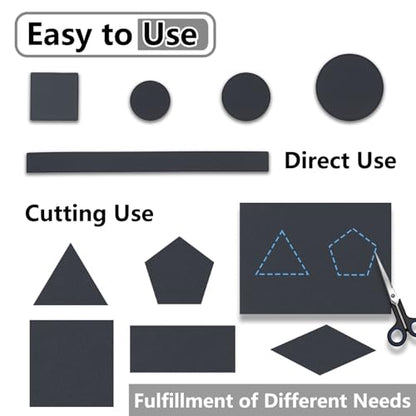 Jayen 132 Pcs Non Slip Self-Adhesive Silicone Cuttable Furniture Pads, Anti-Sliding Anti-Scratch Rubber Floor Protectors for Any Furniture and Appliances - Black (Matte) - size: Black