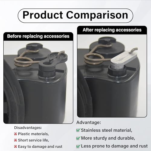 Fuel Door Permanent Repair Hinge Latch Kit for 2009-2024 Ford F150, 2011-2019 Edge Explorer Loose Gas Cap Fix (09-24 Hinge) - size: 09-24 Hinge