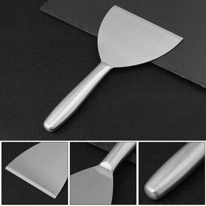 5 Pack 5 Inch Putty Knife Scraper, Putty Knife Set, Stainless Steel Putty Knife, Wallpaper Scraper Paint Scraper Tool for Spreading Drywall Spackle, Plasterboard Mud, Scraping Paint, by GENHAKON.