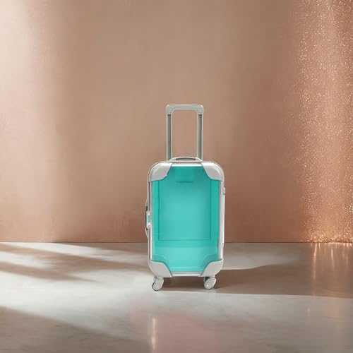 False Eyelash Storage Box, Portable Travel Organizer Mini Luggage False Eyelash Tray Makeup Tool (GREEN) - color: GREEN