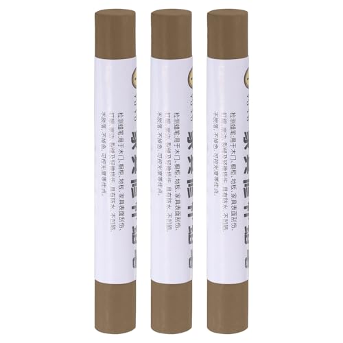 uxcell Furniture Repair Crayons, 3Pcs - Wood Wax Filler Stick, Furniture Markers Touch Up - for Scratches Holes Tables Desks Wooden Floors Cover Ups, Lilac Brown - color: Lilac Brown
