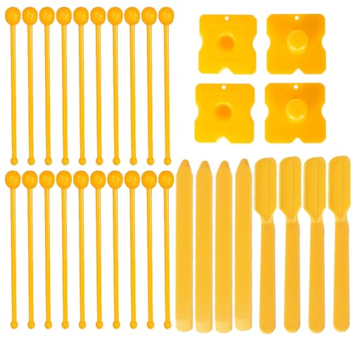32 Pack Caulk Tool Set Finishing Caulking Tools Smoothing Ball Corner Gap Seam Sealing Streamline Spatula Spreader Applicator for Sealant Grout Glue Tile Floor Window Kitchen Sink Joint