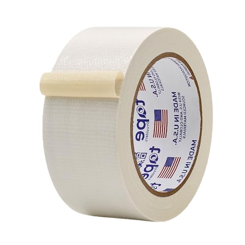 MAT Duct Tape White Industrial Grade, 2 inch x 60 ft. Waterproof, UV Resistant for Crafts, Home Improvement, Repairs, & Projects - color: White