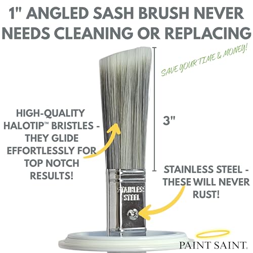 Paint Saint – Airtight Touch Up Paint Container with Built-In Brush | Mess-Free Paint Storage | Quick, Satisfying Touch Ups | Perfect for Homeowners, DIY & Property Managers - size: 1 Count (Pack of 1)