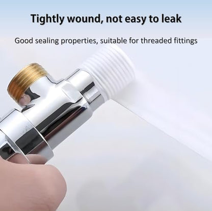 PTFE Thread Seal Tape 4-Pack - High Density Leak Repair & Waterproof White Sealing Tape for Pipe, Plumbing, Faucet - High Temperature Resistant, Plumbing Link Tape (1/2×394 inch Each)
