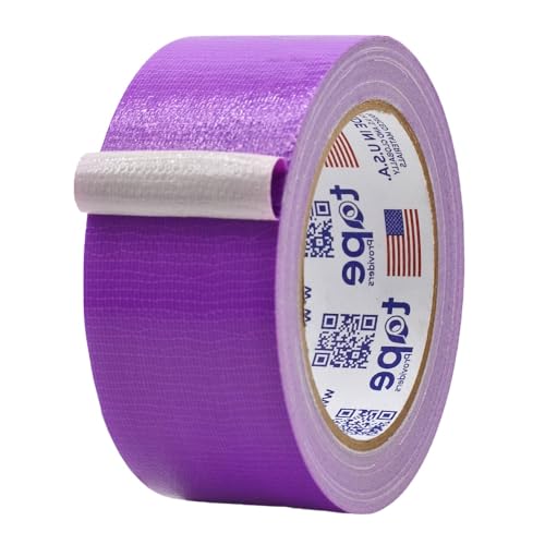 MAT Duct Tape Purple Industrial Grade, 2 inch x 60 ft. Waterproof, UV Resistant for Crafts, Home Improvement, Repairs, & Projects - color: Purple
