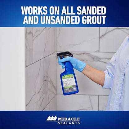 Miracle Sealants Grout Sealer Plus Invisible Penetrating Sealer Spray, 16 oz - size: 16 Fl Oz (Pack of 1)