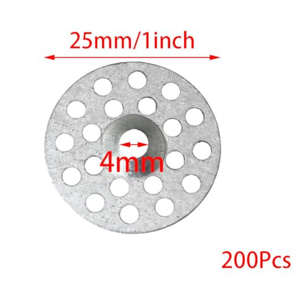 200PCS 1 Inch Plaster Wall Repair Washers Insulation Nail Gaskets Silver Special for Wall Ceiling Drywall Hole Fixing Galvanized Metal Composite Board Fixing Lock Washers