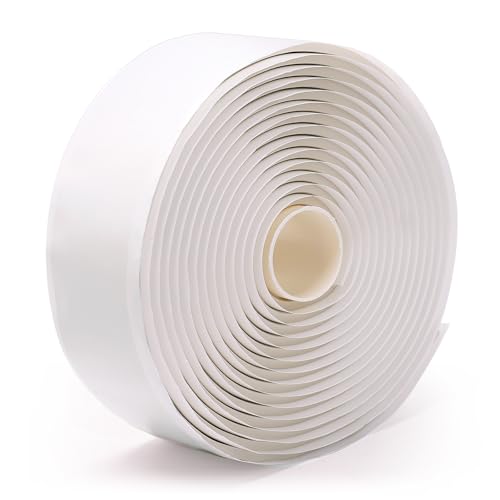 LLPT Butyl Tape White 2 Inch x 16.5 Feet 5mm Thickness Water Tight Seal for Leak Proof EPDM RV Repair Window Glass Boat Sealing Roof Pipe Patching(WST5105) - color: White, size: 2" x 16.5 Ft