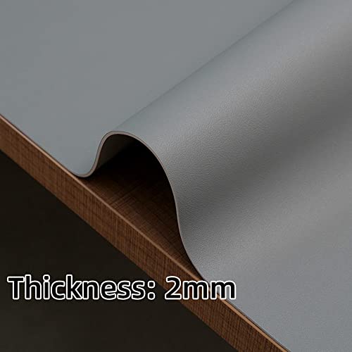 Large Gun Gleaning Mat for Pistol Rifle Shotgun, Oil-Resistant Gun Cleaning Pad, Non-Slip Waterproof Leather Workbench Mat Desk Pad for Gun Maintenance - color: Gray, style: 48"x17"