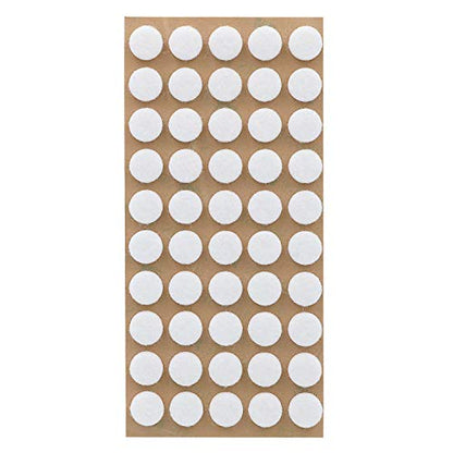 Furniture Felt Pads 3/8" (10mm) Diameter Round 3M Self Adhesive Protects Kitchen Cabinets, Drawers, Desks and Furniture Against Bumps and Scratches 100 Pack - White - color: White 100 Pack