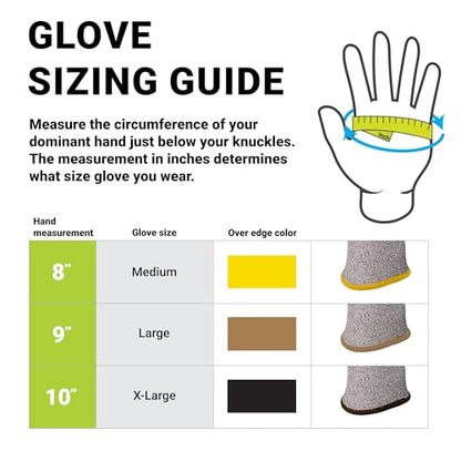 Armor Guys 00-810 Kyorene Pro Graphene Black Nitrile Work Gloves (ANSI Cut Level A1) – Touchscreen Compatible, Ergonomic, Light Gloves for Gardening, Warehousing & Maintenance – Small (12 pairs) - size: Small (Pack of 12)