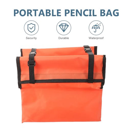 DOITOOL Folding Ladder Tool Bag Organizer: Telescopic Ladder Tool Pouch for Tool Storage - Extension Ladder Storage Tool Hanging Bag (11.79 X 5.31 X 0.79in)