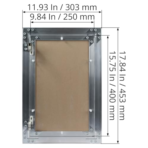 10" x 16" Inch Aluminum Drywall Access Panel - Service Shaft Door - Plumbing, Electricity, Heating, Alarm Wall Inspection hatch for Drywall - Bathroom Service Access Hole Cover - size: 10" X 16"