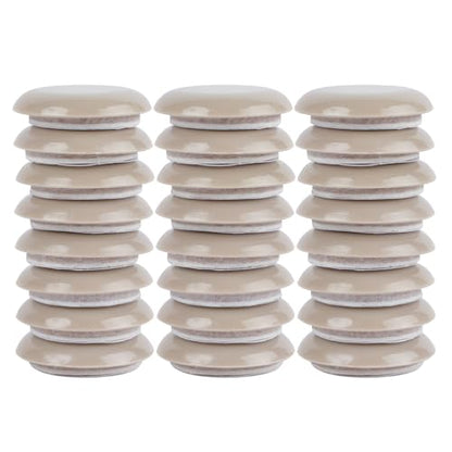 1-1/4" Furniture Sliders for Carpet & Hardwood Floors, Kayzn 24 PCS Self Stick Furniture Sliders, Furniture Moving Pads Chair Glides for Carpet - Protect Carpet & Move Furniture Easily. - size: 1-1/4 inch