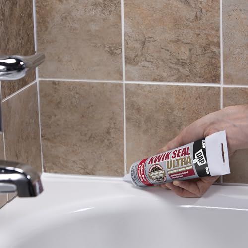 Kwik Seal Ultra Advanced Kitchen and Bath Siliconized Sealant, Clear, 5.5 Oz (7079818915) - color: Clear, size: 5.5 oz