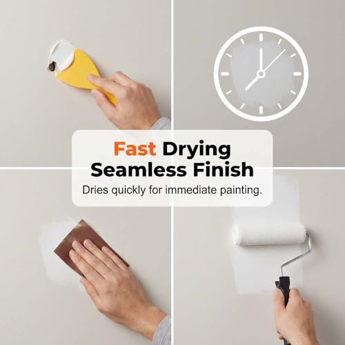 Drywall Repair Kit Hole Repair Patch Kits Wall Spackle Repair Paste Wall Mending Agent Quick Fix Solution, Wall Mending Agent, Wall Spackle with Scraper (2PCS) - color: 2PCS