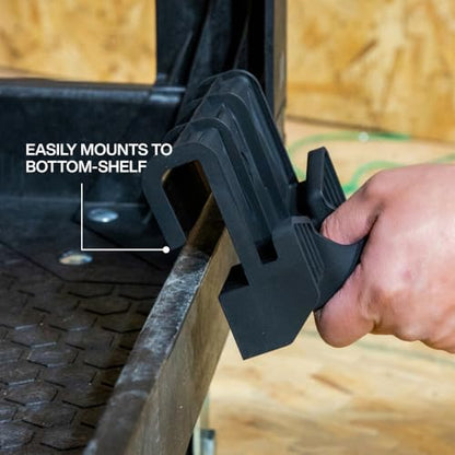 Klein Tools 54852MB MODBox Utility Cart Conduit Bender Holder, Snaps in to Securely Hold 1/2, 3/4 or 1-Inch Conduit Bender, Brooms, Mops - size: Conduit Bender Holder