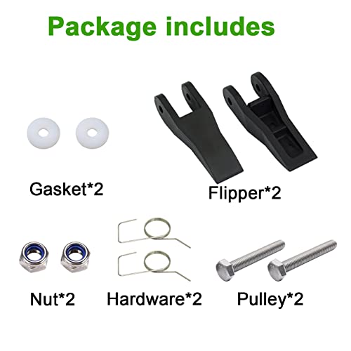 29-1 Flipper Replacement Kit for Werner Lock Replacement Kit for Werner/Louisville/Keller Aluminum & Fiberglass Extension Ladders Parts，Extension Ladder Parts - color: Black