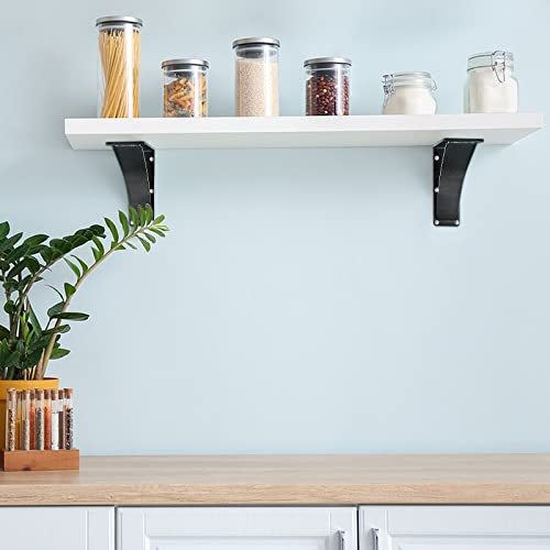 2Pcs Heavy Duty Shelf Brackets 10 x 12 x 2.5, Steel Brackets 450lbs Load Capacity, Triangle Support Mantel Brackets , DIY Metal Shelf Brackets Matte Black - size: 10 x 12 x 2.5"