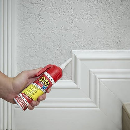 Flex Caulk, Waterproof & Weatherproof Hybrid Polymer Sealant, Strong, Paintable, Indoor, Outdoor, Bath, Shower, Sink, Window, Baseboards, Door, RV, Roof, Wood, Auto & Marine, Clear, 3 oz, 1-Pack - style: Hybrid, Clear, 3 oz, 1-Pack