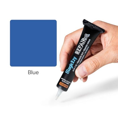 MagicEzy Tile Repair Kit: Porcelain Repair Kit - Ceramic Tile Repair Kit - Mix and Match Colors - Acrylic, Stone, Fiberglass - Wall Touch Up (Blue) - color: Blue