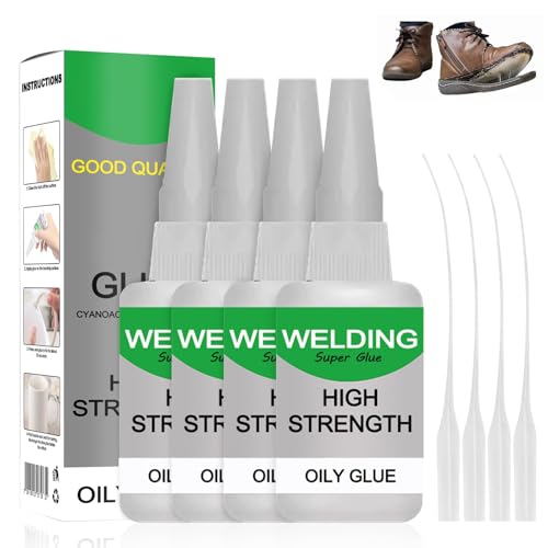 Welding High Strength Oily Glue, Multifunctional Universal Glue Super Glue Fast Repair, Strong Fast Drying Glue Universal Super Glue for Metal, Plastic, Wood, Glass, Ceramic, Leather (5Pcs) - color: 5Pcs