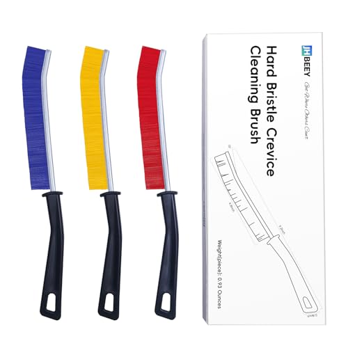 Crevice Cleaning Brush, 3Pcs Hard Bristle Crevice Cleaning Brushes for Household Use, Gap Cleaning Brush, Crevice Brush to Scrub and Clean, Toilet Cleaner Brush, Grout Cleaner Brush