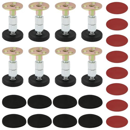 8pcs Adjustable Anti Collision Heavy Duty Furniture with Adjustable Feet of 67mm-87mm and a Load Bearing Capacity of 200kg for Cabinets and Sofas