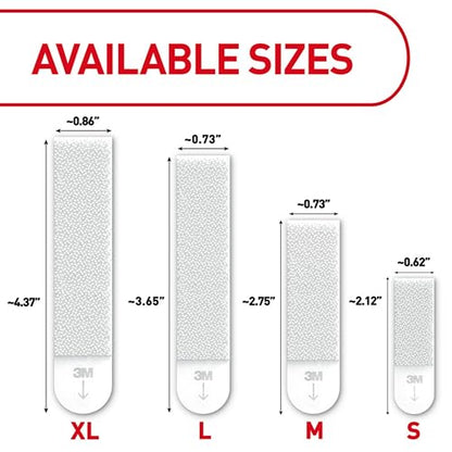 Command XL Heavyweight Picture Hanging Strips, 20 lb Capacity, 32 Pairs (64 Strips), White Adhesive, Damage-Free Wall Hangers for Home Decor - style: 32 Pairs