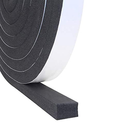 DGSL Foam Insulation Tape, 1In x 3/4In x 16.5Ft Weather Stripping Door Seal Strip for Doors and Windows,Sliding Door,Sound Proof Soundproofing Door Seal,Weatherstrip,Air Conditioning Seal Strip - size: 1In x 3/4In x 16.5Ft