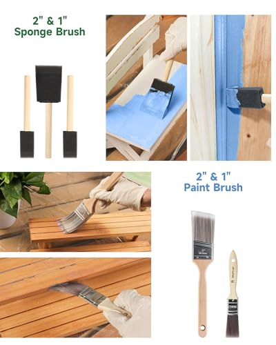 VOOMEY Paint Roller Kit 9 Inch, 20piece Painting Tool Kits, Paint Roller Brush Set with 4" & 9" Microfiber Roller Covers, Paint Tray with Liners, House Painting Supplies for Interior Exterior DIY - style: 20pcs paint roller kit