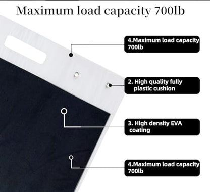 Appliance Furniture Sliders for Heavy Duty Carpet/Hardwood - 660lb Capacity 4-Pack, Thick Non-Scratch Moving Pads for Refrigerators, Safes - Reusable Appliance Mover with Pull Straps (30 * 48in) - size: 30IN*48IN