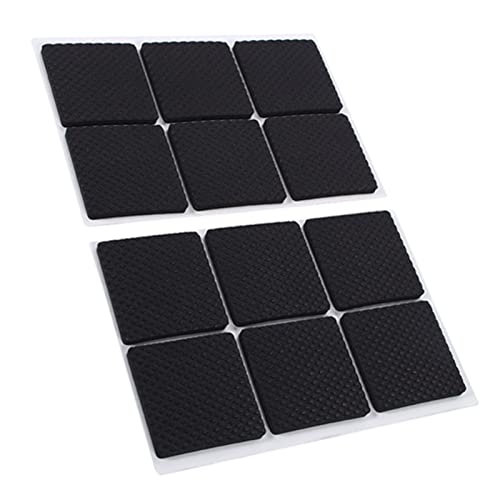 12pcs Non Slip Furniture Pads 1.8 Self Adhesive Hardwood Floors Protectors Grippers, Keep Furniture in Place and Silence