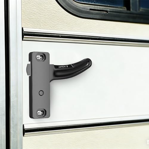 SKTYANTS RV Screen Door Latch (Right Hand Replacement Kit) - Aluminum Handle, Easy Install & Universal Fit for Travel Trailer,Camper,Motorhome Door Repair Upgrade