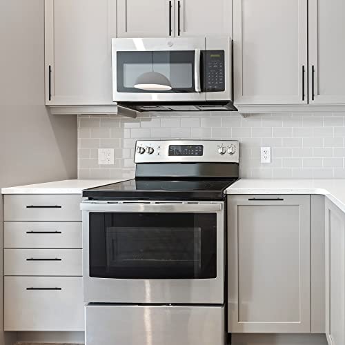 Ravinte 10 Pack 8-13/16 Inch Cabinet Handles Matte Black Stainless Steel Kitchen Drawer Pulls Cabinet Pulls 8-13/16"Length,6-1/4" Hole Center - size: 8-13/16 Inch（6-1/4 Inch Hole Center）
