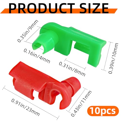 10Pcs Tailgate Latch,Tailgate Latch Rod Clip Left and Right Handle Rod Door Lock Clip Compatible with 1999-2007 Chevy Silverado GMC Sierra for 88981030 88981031