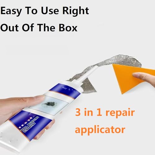 Tokyo Mart Wall Repair Kit, 3 in 1 Repair applicator spackle Wall Repair kit, Wall Mending Agent Repair kit with Scraper, Drywall Hole Repair kit, Wall Repair Paste Waterproof (1)