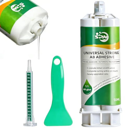 SPMG Metal Glue - High Strength, Heavy Duty Waterproof Epoxy Adhesive for Metal, Plastic, Ceramic, Wood, Glass. Professional Repair for Automotive, Plumbing, DIY & Construction epoxy Glue
