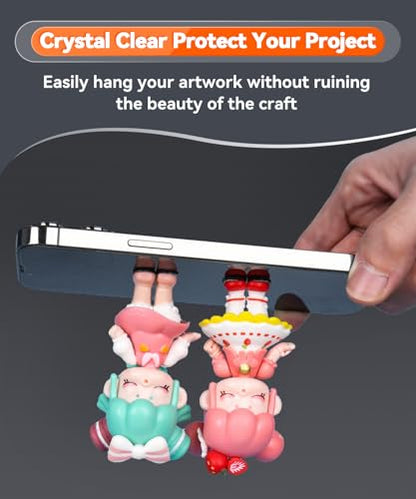 480 Pcs Removable Gel Mounting Putty for Museum Action Figures, Clear Glue Earthquake Putty, Double Sided Sticky Tape Adhesive Dots, 0.31" x 0.51" - size: Medium (480 Pcs)
