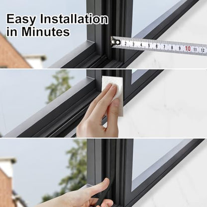 Foam Weather Stripping Door Seal,1/2 in x 1/8 in x 50Ft Black Weatherstrips Self Adhesive Foam Insulation Tape,Weatherproof,Energy Saving,Whole-Home Narrow Gap Sealing - color: Black, size: 1/2 in x 1/8 in x 50 Ft
