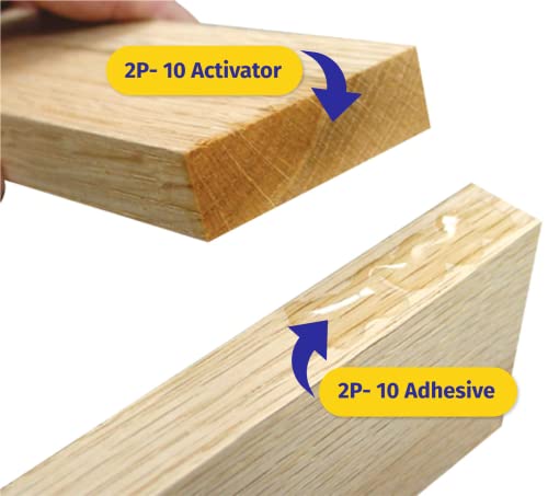 FastCap 2P-10 - Thick – High Performance Heavy-Duty Super Glue - CA (Cyanoacrylate Adhesive) -10 oz/283g. Perfect Gap Filling Projects. 2-Part Adhesive. Activator Sold Separately (1-Bottle) - style: Thick