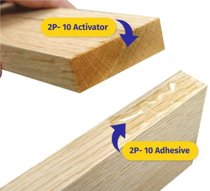 FastCap 2P-10 - Thick (RT-Rubber-toughened) – High Performance Heavy-Duty Super Glue - CA (Cyanoacrylate Adhesive) -10 oz/283g. Superior Shock Resistant. Activator Sold Separately (1-Bottle) - style: Thick RT